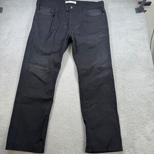 Levi Strauss Signature Gold Relaxed Fit Black Jeans Mens 42x32